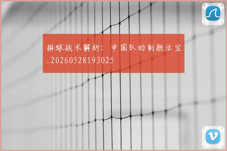 排球战术解析：中国队的制胜法宝_20260528193025